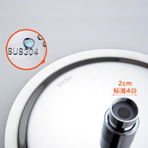 Wholesale 304 Stainless Steel Overhead Shower Heads Large 4/6/8/10/12 Inch Bath & Shower Faucets - Product Image 3