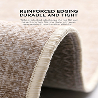 Tapis de salon moderne uni à boucles, résistant aux taches, antidérapant, facile d'entretien, tapis de luxe haut de gamme