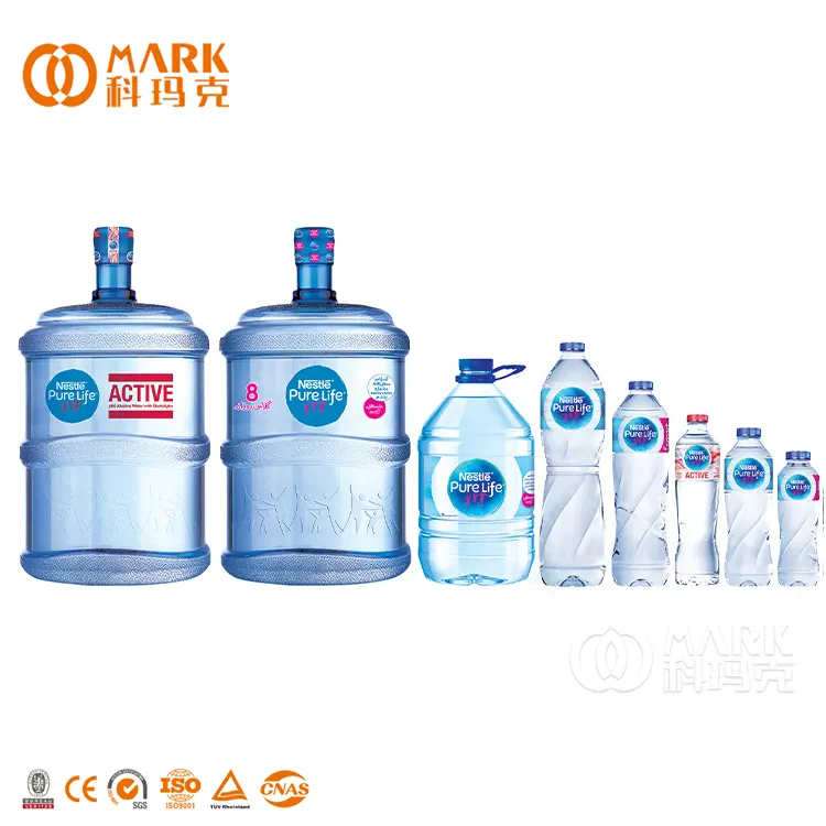 Automatische 4000 bph Plastikflasche reines Trinkwasser Abfüllmaschine Abfüllanlage Mineralwasserproduktionslinie