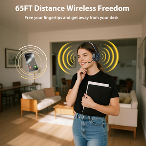 Cuffie Wireless con Microfono e Cancellazione del Rumore ENC, Dongle BT, Connessione <span class=keywords><strong>3</strong></span>-in-1 da <span class=keywords><strong>3</strong></span>,5mm, Dock di Ricarica RGB con Hub USB, Supporto Doppio Dispositivo - Product Image 3