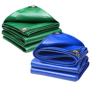 Bâche de protection pour moto en PVC imperméable 450-650 g/m², bâche de protection en plastique pour moto, bâche en PVC enduite de couteau bleu-vert pour véhicule - Product Image 1