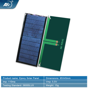 カスタムミニ小型95 × 45mmソーラーパネル工場電圧5.5V耐久性と効率性の高い製品 - Product Image 2
