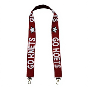 Correa de Cuentas de Vidrio CRYSTAL CRAFT GO HORNETS con Diseño de Estrella, Gancho Vintage, Personalizable, Ecológica y Moderna - Product Image 1