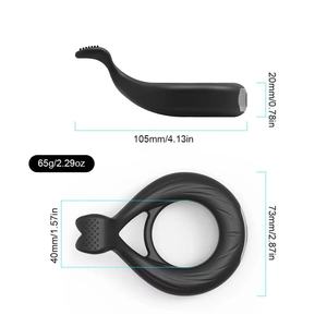 เครื่องนวดซิลิโคนสั่นเครื่องสั่นดีเลย์เครื่องสั่นขนาดเล็กแหวนล็อคการแข็งตัวของเล่นทางเพศ - Product Image 3