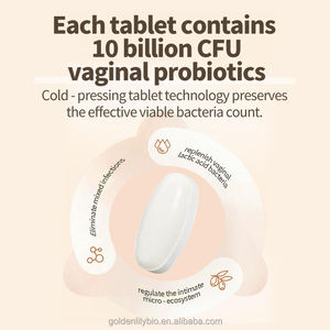 Vajinal probiyotikler peptid tabletler 100 milyar CFU vajinal Flora dengesi koku ortadan kaldırır kadın Yoni sağlık için kaşıntı hafifletir - Product Image 6