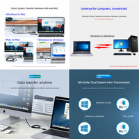Câble de copie de données USB 3.0 DYTECH 27A7 personnalisé, câble d'extension PC-PC avec blindage double tressé et partage clavier/souris