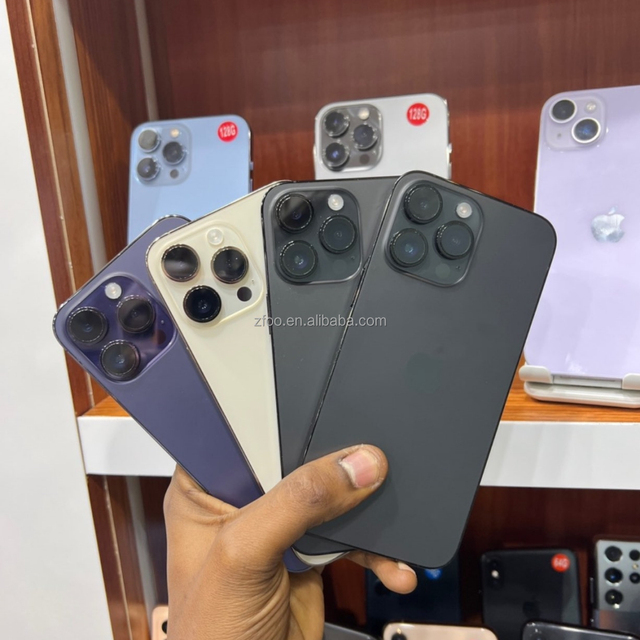 Wholesale Used iPhone 14 Pro 6+128/256/512G/1TB 6.1 Inch Original Second Hand Mobile