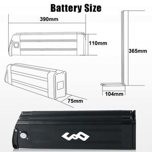 Batterie de vélo électrique E-Bike Silver Fish 24V 36V 48V 10Ah 15Ah 20Ah 25Ah, pack de batteries lithium pour vélo électrique - Product Image 2