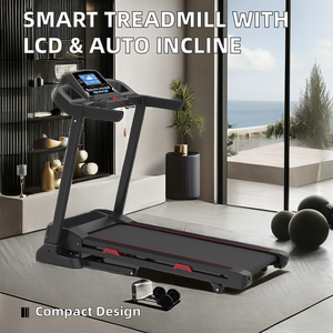 Đa chức năng LCD hiển thị 1-16 km/h Tốc độ màn hình LED thông minh máy chạy bộ điện với điện nghiêng cho nhà và sử dụng thương mại - Product Image 2