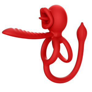 Ensemble de vibrateurs puissants 3-<span class=keywords><strong>en</strong></span>-1 pour couples avec stimulateur anal, anneau pénien et télécommande pour une stimulation simultanée et une intimité accrue - Product Image 1