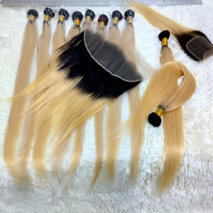 Letsfly Blonde Color 613# Raw Virgin Hair Bundles 100gram 10A 100% Human Hair Straight/<b>Body</b> <b>Wave</b>/Deep <b>Wave</b> Brazilian Wholesale - Product Image 1
