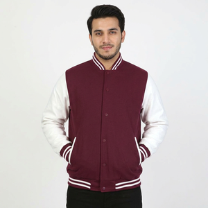 Veste universitaire pour homme en laine personnalisée, design optimal, haute qualité, respirante, en molleton de coton, à capuche, style Letterman, hiver, OEM - Product Image 1