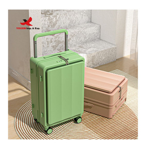 Gift Custom Front Opening 20inch Wide Trolley Suit case Multifunction <b>Suitcase</b> Carry on Luggage Durable Luggage <b>Suitcase</b> - Product Image 1