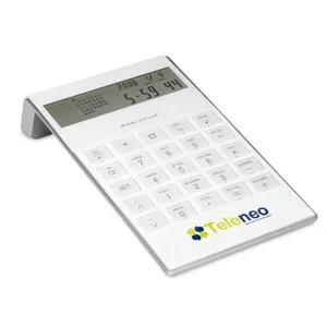 Multifuncional calendário eletrônico alarme relógio digital calculadora do tempo do mundo com 4 função operação old oldfasion