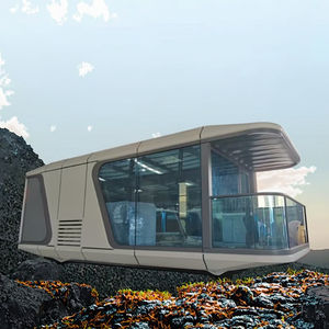 Petites maisons mobiles modernes Kit de maison capsule préfabriquée portable Hôtel camping-car de luxe Petite maison <span class=keywords><strong>pour</strong></span> appartement Cottage - Product Image 1
