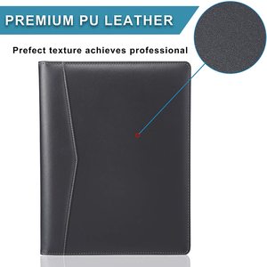 <strong>Padfolio</strong> Portfolio Leather Binder Interview Legal Document Organizer, Business Card Holder Included Letter Sized Writing <strong>Pad</strong> - Product Image 2