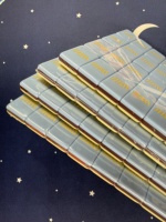 Jeu de Mahjong sur le thème du ski, personnalisé OEM, 160 pièces, tuiles blanches avec dos flocon de neige bleu, tuiles de Mahjong américaines en relief, vente en gros
