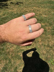 Anillos de Lujo al por Mayor con Moissanita Clásica Creada en Laboratorio de 1.60 CT, Diseño de Cruz, Aleación, Cierre de Caja, Joyería de Fiesta Unisex de Moda - Product Image 6