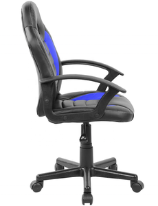 <span class=keywords><strong>Silla</strong></span> de carreras con ruedas para niños y estudiantes, sillón de espalda a la escuela, color azul - Product Image 4