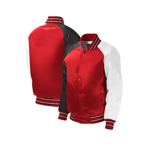 Chaqueta de Satén Personalizada al por Mayor, Chaqueta de Invierno Cortavientos con Logotipo Personalizado, Chaqueta Casual de Satén para Hombre - Product Image 1