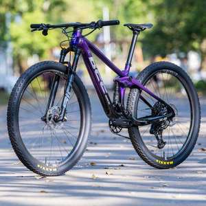 Vélo <span class=keywords><strong>de</strong></span> montagne à suspension sportive en fibre <span class=keywords><strong>de</strong></span> carbone, 1*12 vitesses, transmission électronique AXS, fourche SID 110 mm <span class=keywords><strong>de</strong></span> débattement, <span class=keywords><strong>course</strong></span> XC, 29 pouces, double frein à disque - Product Image 6