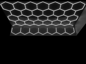 六边形细节车间服装店灯汽车商店和车库蜂窝灯发光二极管六边形工作车库灯 - Product Image 6