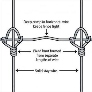 सस्ते सबूत गर्म आपूर्ति 4/5/6/8ft 14 गेज ऊंचाई बकरी चरागाह मवेशी घोड़ा गाय पशु वाई के साथ खेत तार जाल बाड़/टी पोस्ट - Product Image 1
