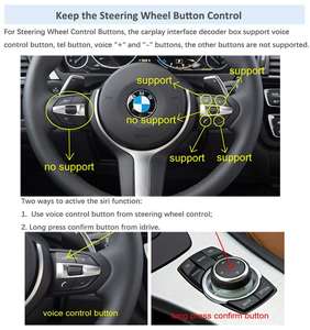 Kit de Rétrofit CarPlay Sans Fil Road Top Décodeur pour BMW Séries 1 <span class=keywords><strong>2</strong></span> 3 4 Avec Système NBT F20 F21 F22 F23 F30 F31 F32 F33 2011-2015 - Product Image 6