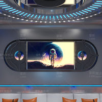 Kaca Cermin Infinity Kustom untuk Dekorasi Dinding Klub Malam, KTV, Bar, Lounge, Dekorasi Klub Modern, Hiasan Dinding dengan Lampu Kipas
