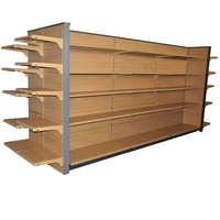 Présentoir de Super marché en bois, étagère Gondola pour magasin de pratiques, nouveauté