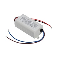 Fuente de alimentación conmutada MEAN WELL, compacta, 12V, 700mA, 12,6 W, IP42, ideal para iluminación LED