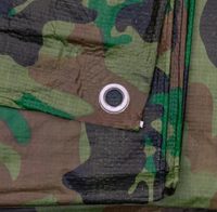 Bâche de toiture en PE imperméable, camouflage, anti-UV, 120 GSM, poids moyen