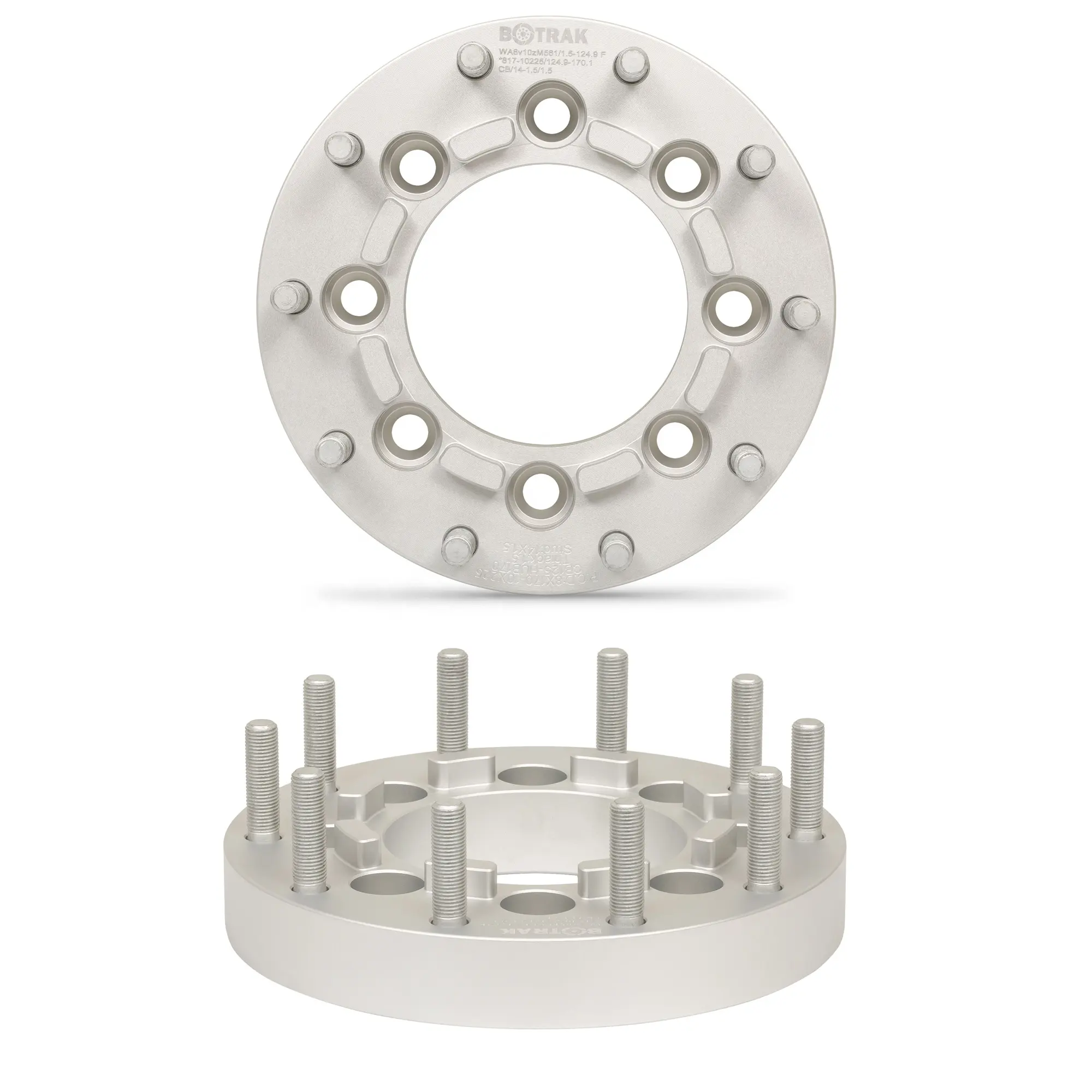 Bobrak adaptor spacer roda tunggal, 2.25 "8x180 ke 10x225 19.5" untuk gmc chevy silverado roda tunggal