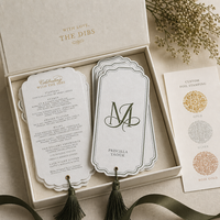 Cartes de menu de mariage élégantes et luxueuses en papier de coton fait main avec pompon pour cérémonie et réception de mariage