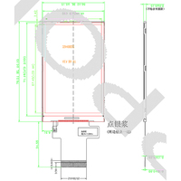 Écran LCD TFT vertical 3,2 pouces 320*480 MCU RGB SPI, panneau d'affichage 250 cd, 40 broches, module d'affichage LCD 3,2 pouces pour appareils portables et PDA