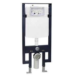 Bathroom durable tank wc wall hung toilet PP built-in concealed cistern