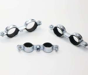 M7 One Ring Throat Hoop Pipe <b>Clamp</b> with Rubber Metric/Inch - Product Image 5