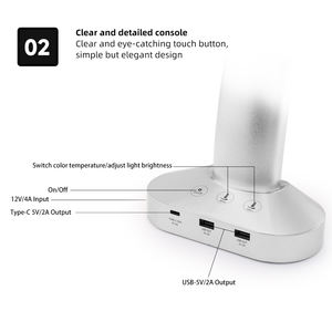 48w Led Moon Light Stand Boden Tisch lampe Günstige Beauty Half Moon Nagel lampe für Make-up Tattoo Künstler Bar Wimpern - Product Image 5