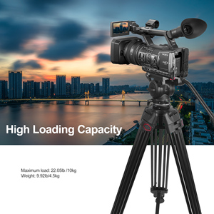 60 "Du Lịch Chân máy nghiêng đầu phát hành nhanh chóng tấm điện thoại <span class=keywords><strong>DSLR</strong></span> máy ảnh max tải lên 6.6lbs Trọng lượng nhẹ video chân máy - Product Image 4