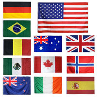 Tous les pays, angleterre, australie, drapeaux personnalisés, bon marché, écrans imprimés, drapeaux du Canada, 3x5, Polyester, états-unis, pays américains, drapeau National