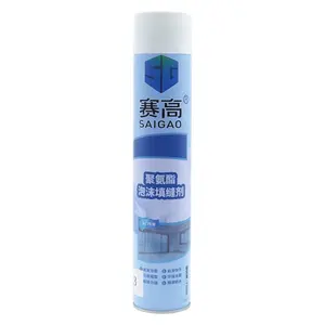 SAIGAO Wholesale 750ml Polyurethane Foam Spray PU Foam Bulk Spray Adhesive for Tire Factory