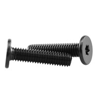 CM sekrup tipis Torx M2 M2.5 M3 M4 M5 M6 M8 A2-70 baja tahan karat warna hitam enam-lobe Ultra tipis sekrup kepala Wafer datar