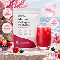 OEM ODM Private Label Glutathion Collageen Poeder Sachets Natuurlijk Fruit Huidverheldering Supplement