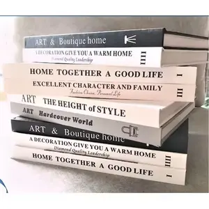 Livre de décoration personnalisé imprimé Faux livre Style nordique minimaliste Mobilier de maison Livres anglais décoratifs Vrai magazine