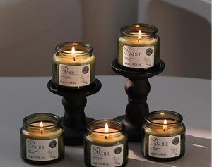 Bougie d'aromathérapie moderne de haute qualité avec bouchon en liège Ornements cadeaux en forme de bouteille de pharmacie pour les barres d'accompagnement de fête de yoga d'<span class=keywords><strong>anniversaire</strong></span> - Product Image 3