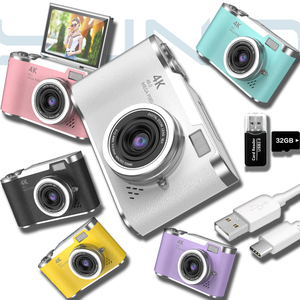 Yuniq Fashion Retro Camera With Rotating Screen for Fun Selfies and HD Videos Long Battery Life LK-007 Mini Digi Cam Mini Dv 108 - Product Image 1