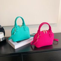 Sac à main tendance en fourrure pour femme, motif crocodile, fermeture éclair, polyvalent, à porter à l'épaule, collection printemps-été