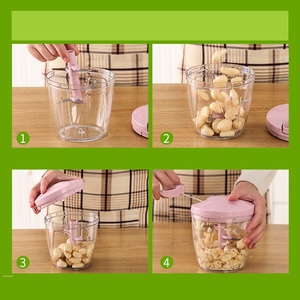 Hachoir à viande manuel multifonctionnel pour la cuisine domestique, robot culinaire, hachoir, mixeur, trancheuse à fruits et légumes - Product Image 2