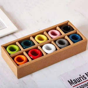 Маленький керамический подсвечник набор для украшения дома подсвечник в канун Рождества с чашкой для праздничного освещения - Product Image 6