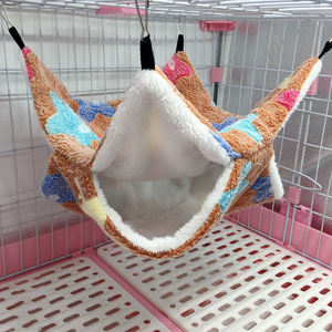 चीनी ग्लाइडर गर्म डबल-परत सैंडविच झूला छोटे पालतू झूला फांसी गिलहरी स्लीपिंग बैग पालतू पशुओं की आपूर्ति हम्सटर झूला - Product Image 3